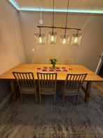 Eettafel met 6 Stoelen – Hout - Landelijke Stijl, Huis en Inrichting, Tafels | Eettafels, Ophalen, Paraiso, 200 cm of meer, 50 tot 100 cm
