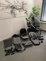Thule Sleek Grey Melange kinderwagen + accesoires, Gebruikt, Verstelbare duwstang, Ophalen, Kinderwagen