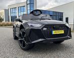Audi RS6 12v wit Afstandsbediening / Bleutooth / Leder / RU, Kinderen en Baby's, Speelgoed | Buiten | Voertuigen en Loopfietsen