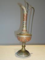 India koper kruik kan schenkkruik mooi geïncrusteerd decor, Ophalen of Verzenden, Koper