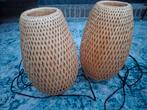 Ikea Boja Lampen - Set van 2, tafellamp bamboe, Huis en Inrichting, Lampen | Tafellampen, Ophalen, Gebruikt, Bohemian, Minder dan 50 cm