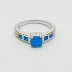 Zilveren ring met opaal, Gebruikt, Verzenden, Kleiner dan 17, Nvt