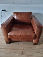 Sofitalia leren fauteuil, Huis en Inrichting, Fauteuils, Ophalen, Gebruikt, Tijdloos, 75 tot 100 cm