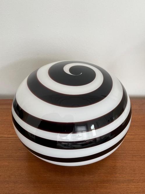 Zebra design tafellamp 35 cm, Huis en Inrichting, Lampen | Tafellampen, Zo goed als nieuw, Minder dan 50 cm, Glas, Ophalen of Verzenden