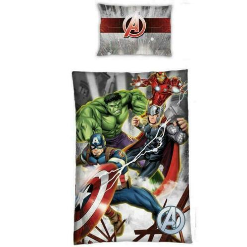 Avengers Dekbedovertrek 140 x 200 - Thunder - Marvel, Kinderen en Baby's, Kinderkamer | Beddengoed, Nieuw, Dekbedovertrek, Grijs