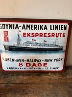 Oud bol emaille bord 60/45 cm altijd binnen gehangen, Ophalen of Verzenden, Reclamebord