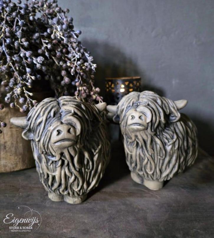 Set van 2 Schotse Hooglanders | Brynxz, Huis en Inrichting, Woonaccessoires | Overige, Nieuw, Verzenden
