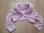 roze bolero met bont, maat 92, Ophalen of Verzenden, Zo goed als nieuw, Meisje, Trui of Vest
