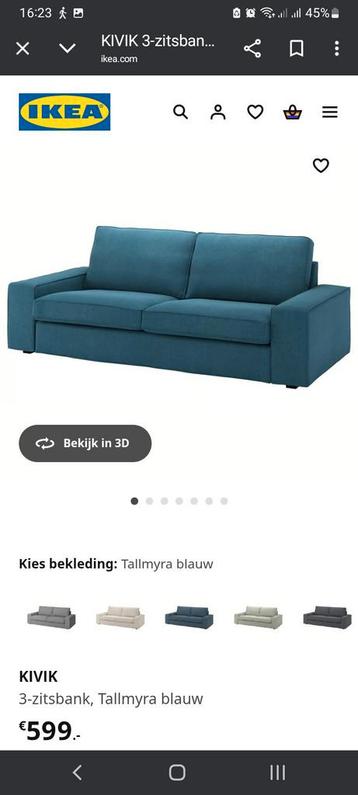 Ikea Kivik driezietsbank - afbeelding 1