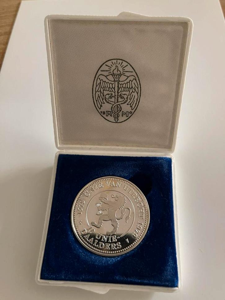 Zilveren proof 10 Unie Daalders Penning 1979, Postzegels en Munten, Munten | Nederland, Losse munt, Overige waardes, Koningin Juliana