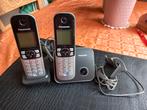 Panasonic DECT Telefoon - 2 Handsets, Ophalen of Verzenden, Gebruikt, 2 handsets