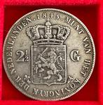 VERSCHILLENDE JAREN 2,5 gulden Willem II, Postzegels en Munten, Munten | Nederland, Ophalen, Zilver, Losse munt, 2½ gulden
