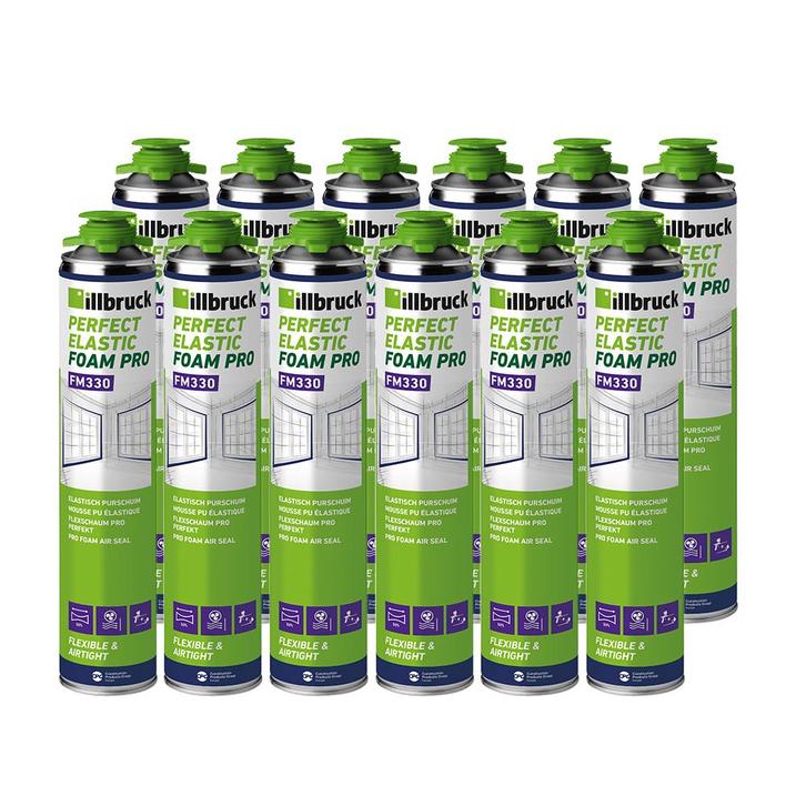 Te koop 12 flessen Illbruck Purschuim FM330 880ml, Doe-het-zelf en Verbouw, Isolatie en Afdichting, Nieuw, Vloerisolatie, Muurisolatie