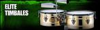 Pearl Elite Timbales 14" & 15" - Nieuwe standaard en vellen!, Ophalen, Gebruikt, Melodische percussie