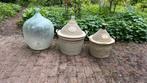 9 Glazen wijn gistflessen of voor eco-systeem, Antiek en Kunst, Curiosa en Brocante, Ophalen