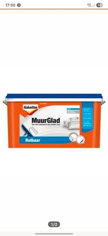 Alabastine MuurGlad 10 liter - NIEUW beschikbaar voor biedingen