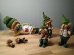 Leuke set tuinkabouters poppen(tjes), Tuin en Terras, Tuinbeelden, Ophalen of Verzenden, Zo goed als nieuw, Kunststof, Tuinkabouter