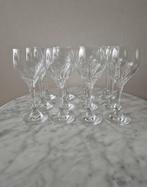 Set 12 wijnglazen kristal geslepen crystal cut, Ophalen