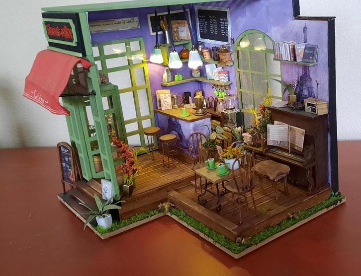 Simon's coffeecorner Miniatuur, Verzamelen, Poppenhuizen en Toebehoren, Zo goed als nieuw, Poppenhuis, Ophalen of Verzenden