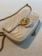 Gucci GG Marmont Mini - Incl. Doos & Factuur, Ophalen of Verzenden, Zo goed als nieuw, Wit, Schoudertasje