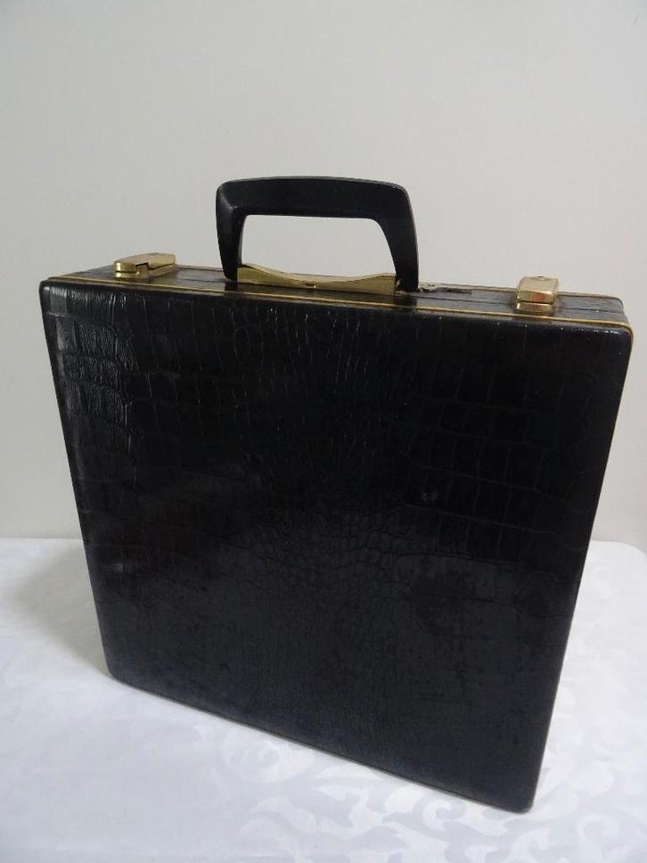 LP koffer vintage opbergkoffer + sleutels elpee elpees, Cd's en Dvd's, Vinyl | Pop, Zo goed als nieuw, 1960 tot 1980, Overige formaten