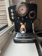Create Express Koffiemachine - Matt Zwart, Afneembaar waterreservoir, Espresso apparaat, Gemalen koffie, Ophalen of Verzenden