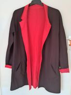 Tweekleurig Vest - Rood/Grijsbruin met Riem, Maat 42/44 (L), Ophalen of Verzenden, Zo goed als nieuw, Jasje