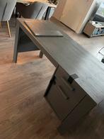 Woood buro staalgrijs Dennis met gratis burostoel, Ophalen, Gebruikt, Bureau