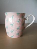 Roze HEMA mok met quote "Happy & Fabulous", Ophalen of Verzenden, Zo goed als nieuw, Overige stijlen, Kop(pen) en/of Schotel(s)