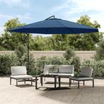 Zweefparasol met aluminium paal 350 cm blauw gratis bezorgd, Tuin en Terras, Parasols, Nieuw, Kantelbaar, Muurparasol, Ophalen of Verzenden