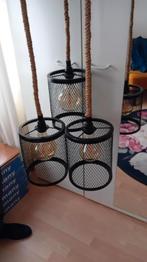 Hanglamp industrieel incl. Gloeilampen en tafellamp t, Ophalen, Zo goed als nieuw, Minder dan 50 cm