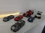 Raceautos in bouwstenen gelijk aan technisch Lego ea, Ophalen of Verzenden, Gebruikt, Complete set
