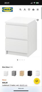 2x Nieuwe IKEA MALM Nachtkastjes (prijs is per kastje), Huis en Inrichting, Slaapkamer | Nachtkastjes, Ophalen, Minder dan 45 cm