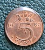 5 cent 1980 juliana misslag, Postzegels en Munten, Munten | Nederland, Koningin Juliana, 5 cent, Verzenden