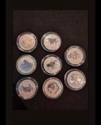 6x half ounce australian lunar2 999.9, Ophalen of Verzenden, Losse munt, Zilver