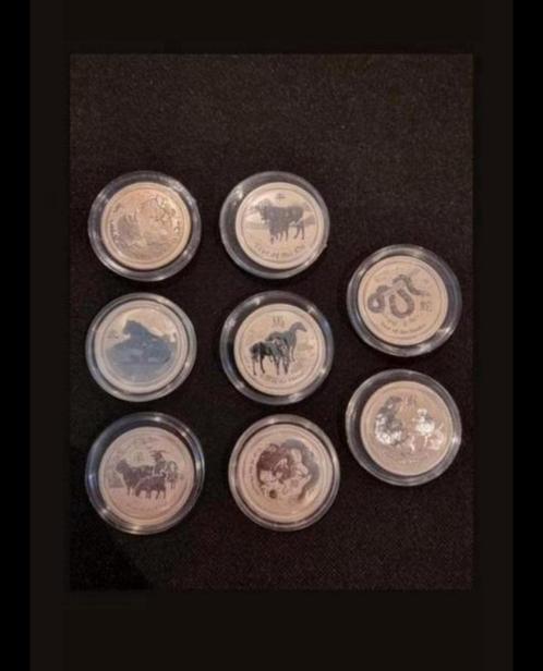 6x half ounce australian lunar2 999.9, Postzegels en Munten, Munten | Oceanië, Losse munt, Zilver, Ophalen of Verzenden
