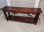 Grote Sidetable Oud Teak, Huis en Inrichting, Ophalen, TEAK AUTHENTIEK KOLONIAAL, Teakhout, Zo goed als nieuw