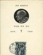 Vaticaan Stad 1958 c1115 maxi Paus Pius 12, Postzegels en Munten, Postzegels | Eerstedagenveloppen, Verzenden, Onbeschreven, Europa
