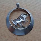 zilveren grote vintage sterrenbeeld stier hanger [1006], Overige voorstellingen, Verzenden, Zo goed als nieuw, Zilver
