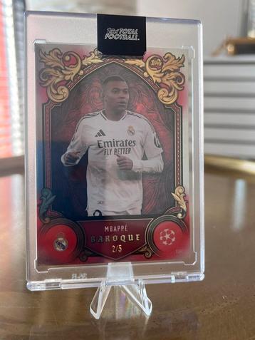 Topps football Kylian Mbappé baroque 2/5 beschikbaar voor biedingen