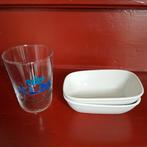 2 bakjes + 1 glas KLM, Verzamelen, Ophalen of Verzenden, Gebruikt, Overige typen