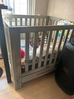 Grijze houten box – complete set + ruime lade, Ophalen, Gebruikt, Vierkant, Boxkleed