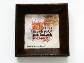 itspraak gesigneerd Julien Green Middeleeuwse schrijfwijze beschikbaar voor biedingen