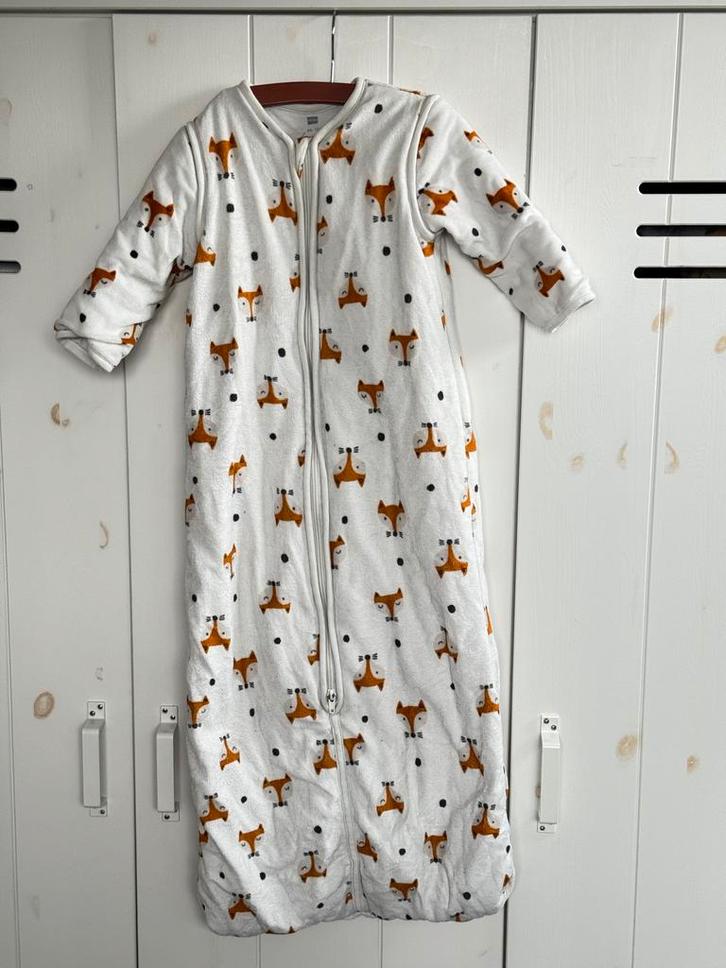 HEMA Winterslaapzak maat 86-104 - Vossen - afneembare mouwen, Kinderen en Baby's, Dekens, Slaapzakjes en Inbakerproducten, Gebruikt
