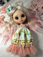 Blythe mohair scalp tan kleur. Zonder pop!, Ophalen of Verzenden, Zo goed als nieuw, Kleertjes