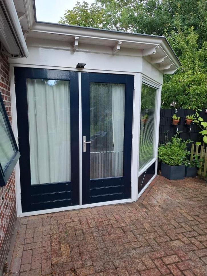 Serre 5 mtr breed, 3 mtr diepte, Doe-het-zelf en Verbouw, Kozijnen en Schuifpuien, Gebruikt, Hout, 225 cm of meer, Ophalen