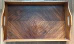 Prachtig antiek groot houten dienblad 65 cm, Ophalen of Verzenden, Gebruikt, Rechthoekig, Hout