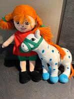 Pippi langkous knuffel set met dvd!, Kinderen en Baby's, Speelgoed | Knuffels en Pluche, Ophalen of Verzenden, Zo goed als nieuw