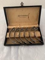 Vintage metalen messenleggers Asli Garnituur., Antiek en Kunst, Ophalen of Verzenden