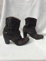 Gave halfhoge leren laarzen.mt 40. Merk Nero Giardini, Hoge laarzen, Bruin, ., Ophalen of Verzenden